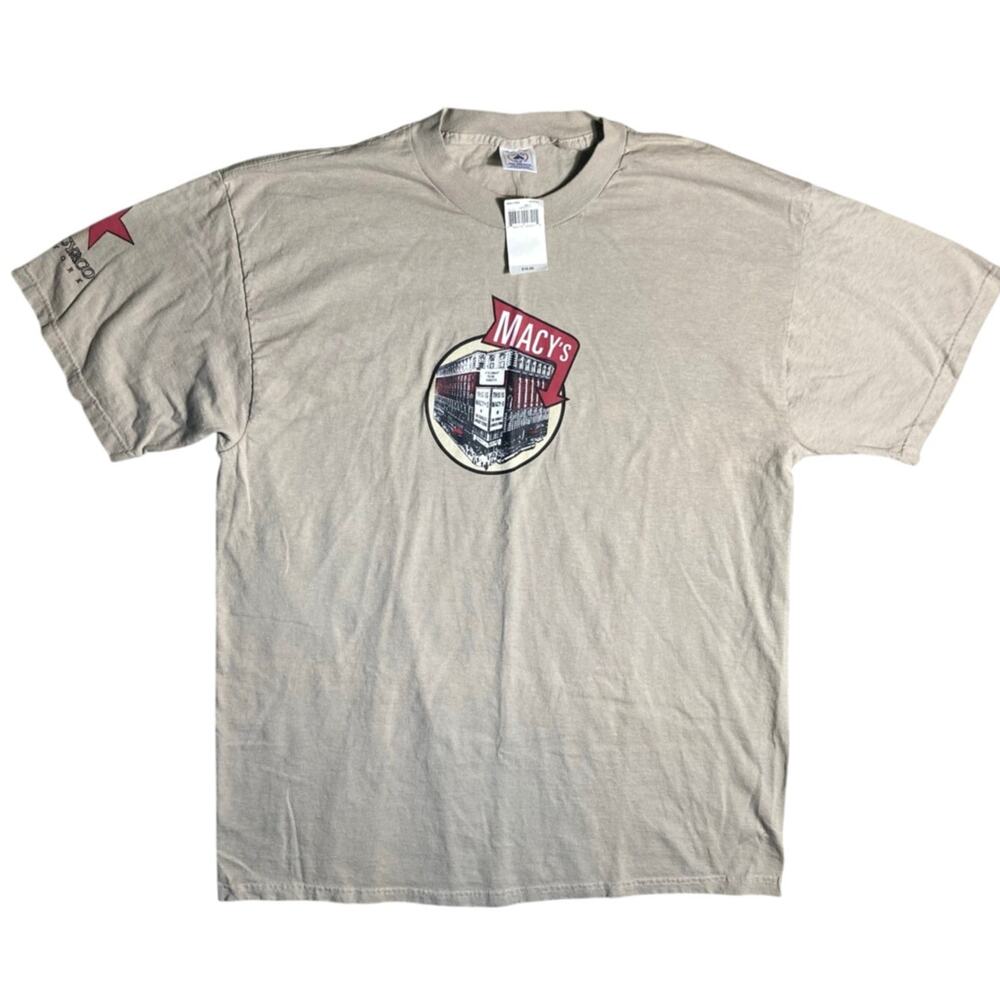Vintage Macys and Company New York Men's Large T-Shirt Short Sleeve Tag *read*